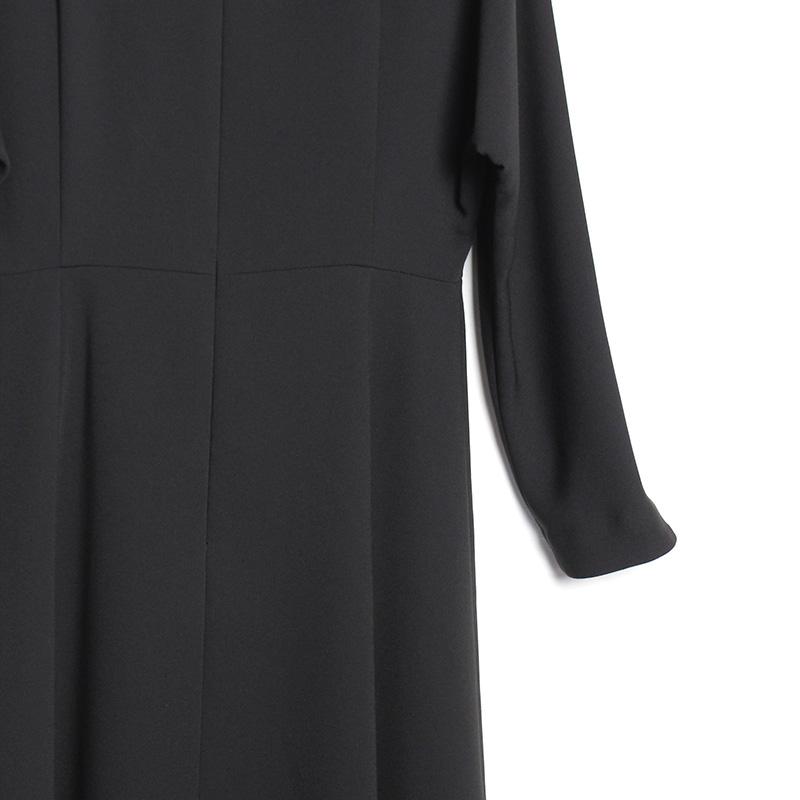 BLACK FORMAL（ブラックフォーマル　喪服）ボートネックフレアワンピースの画像