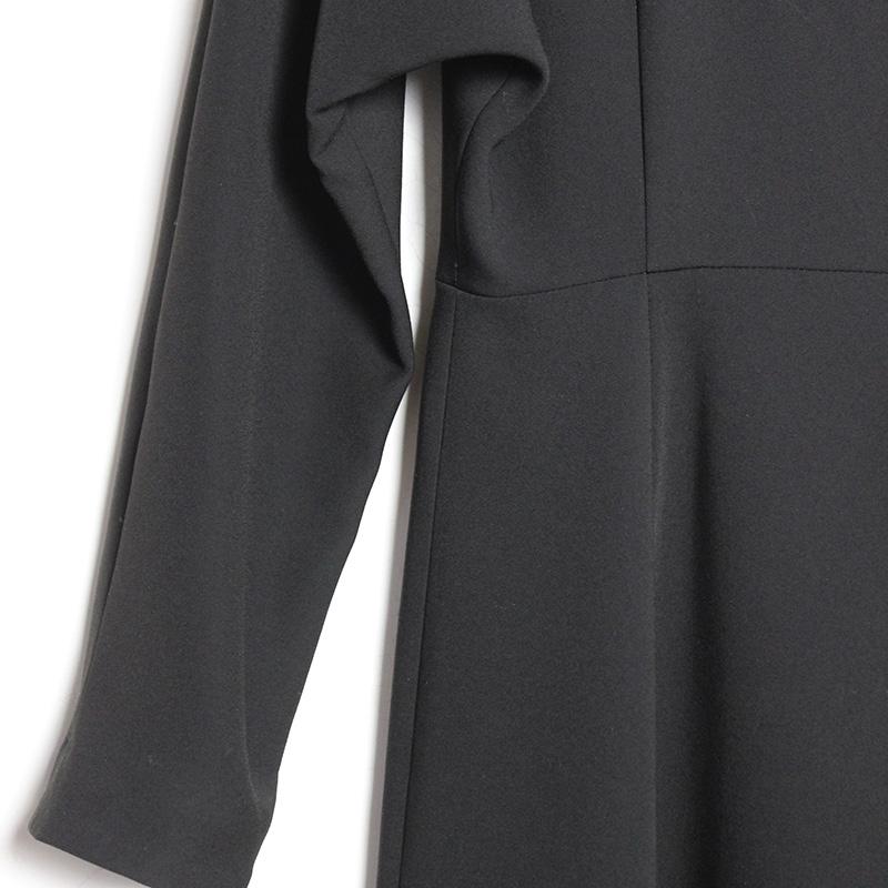 BLACK FORMAL（ブラックフォーマル　喪服）ボートネックフレアワンピースの画像