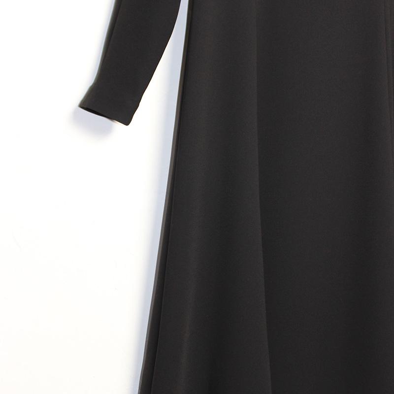 BLACK FORMAL（ブラックフォーマル　喪服）ボートネックフレアワンピースの画像