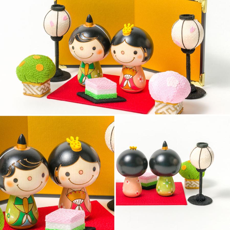 こけし の お雛様 【 フルセット 】 ひな祭り 雛人形 ひな人形