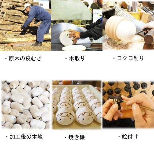 ハワイアン こけし 3点セット 【 Hawaii 】 プレゼント ギフト かわいい おうち時間　願い　暮らし stayhome 癒し インテリア 木製 日本製 伝統工芸品　贈り物_14