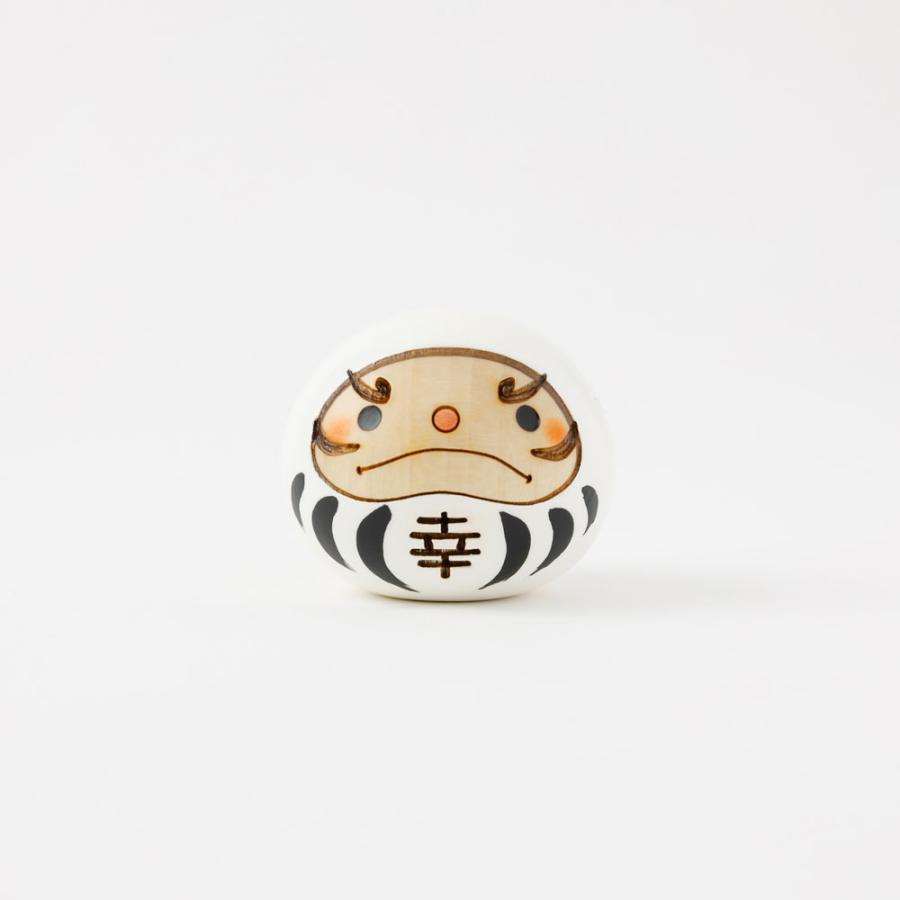 幸福 だるま 白 【 こけし 】 ダルマ 達磨 プレゼント ギフト かわいい