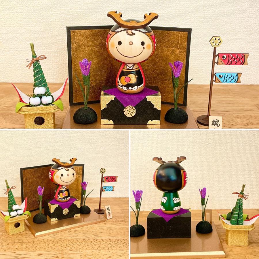 武者人形 九谷焼 武者人形 盛 五月人形 兜 コンパクト 端午の節句