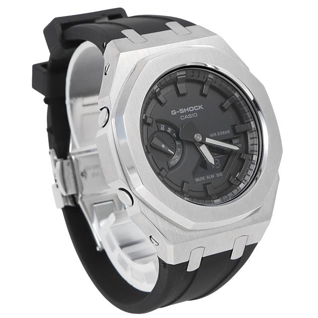 G-SHOCK GA2100 ブラック カシオーク メタル カスタム ラバーバンド カシオーク ステンレス製 CASIOAK｜itempost｜04