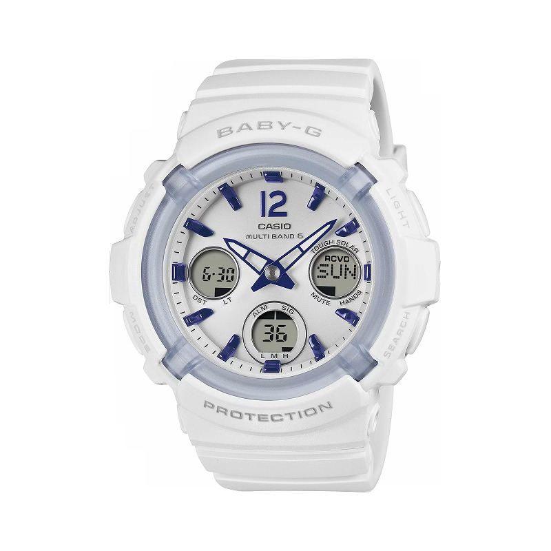 mou様用【BABY-G】腕時計ホワイト BABY-G BGA-2800-7A3JF CASIO ソーラー電波腕時計 レディース ホワイト