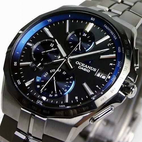 OCEANUS OCW-S5000E-1AJF CASIO マンタ Bluetooth搭載 ソーラー電波腕時計 メンズ 3年保証 国内正規品の画像