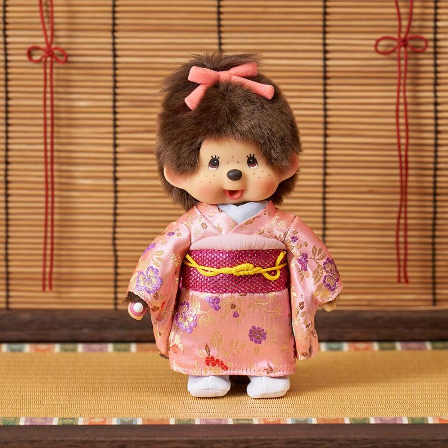 久月オリジナル お着物モンチッチ 女の子 ピンク IPM-17-Z : shopooo