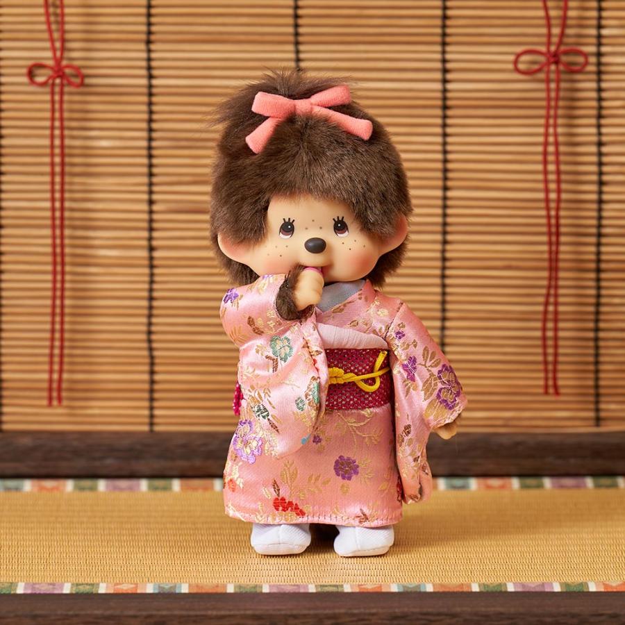 久月オリジナル お着物モンチッチ 女の子 ピンク IPM-17-Z : shopooo