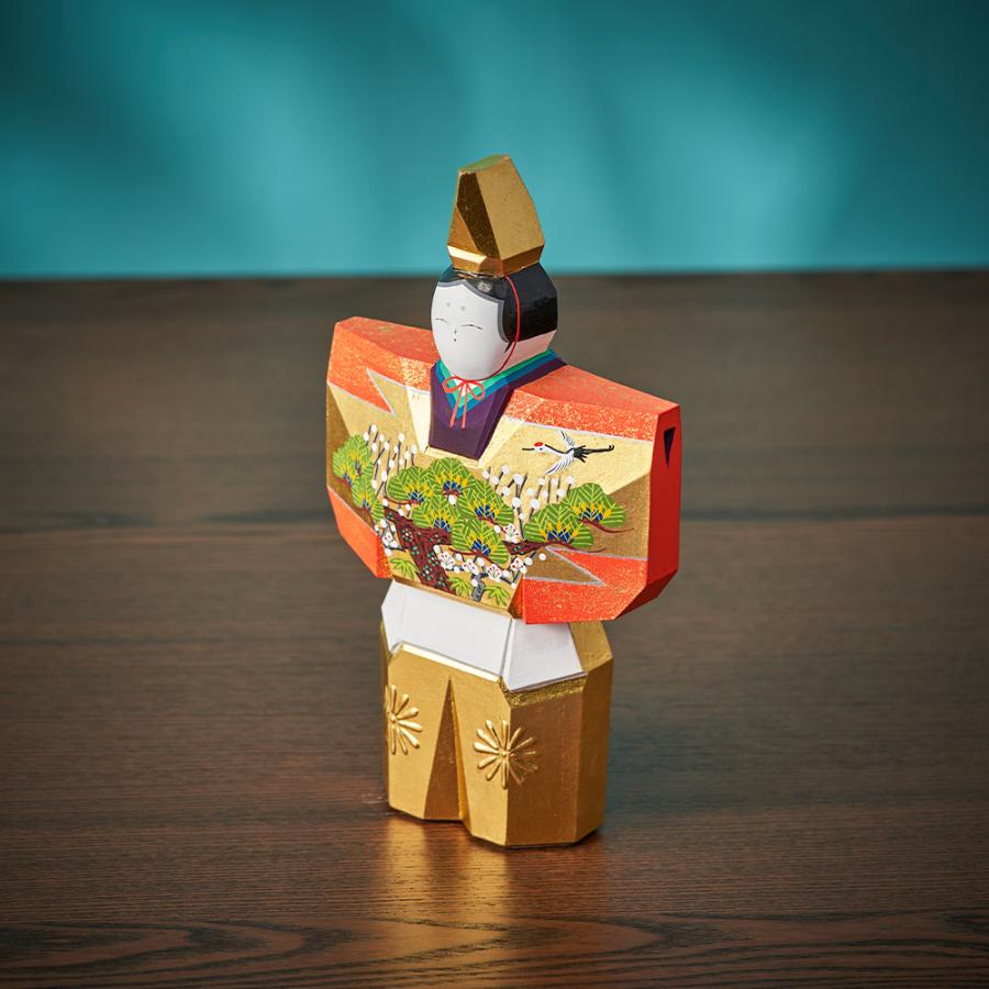 神泉作 奈良一刀彫 7号立雛 3H-I5-Z-US-S : shopooo by GMO - 通販