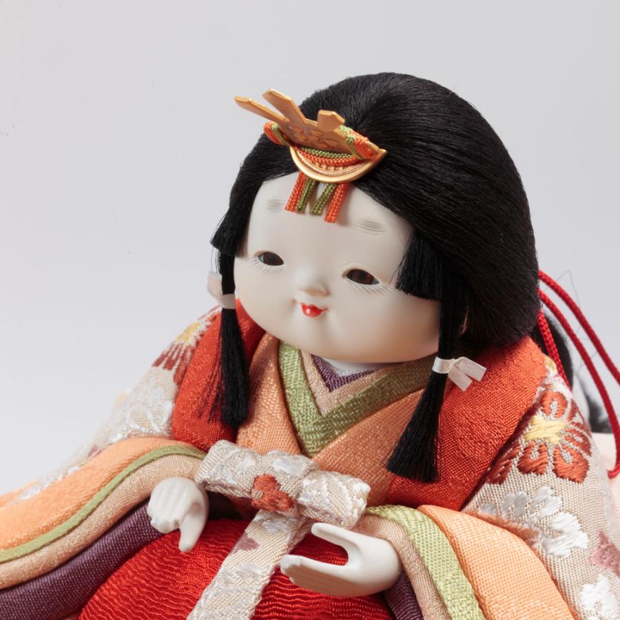 幸一光作 木目込 親王官女収納飾り 73HR-M31の画像