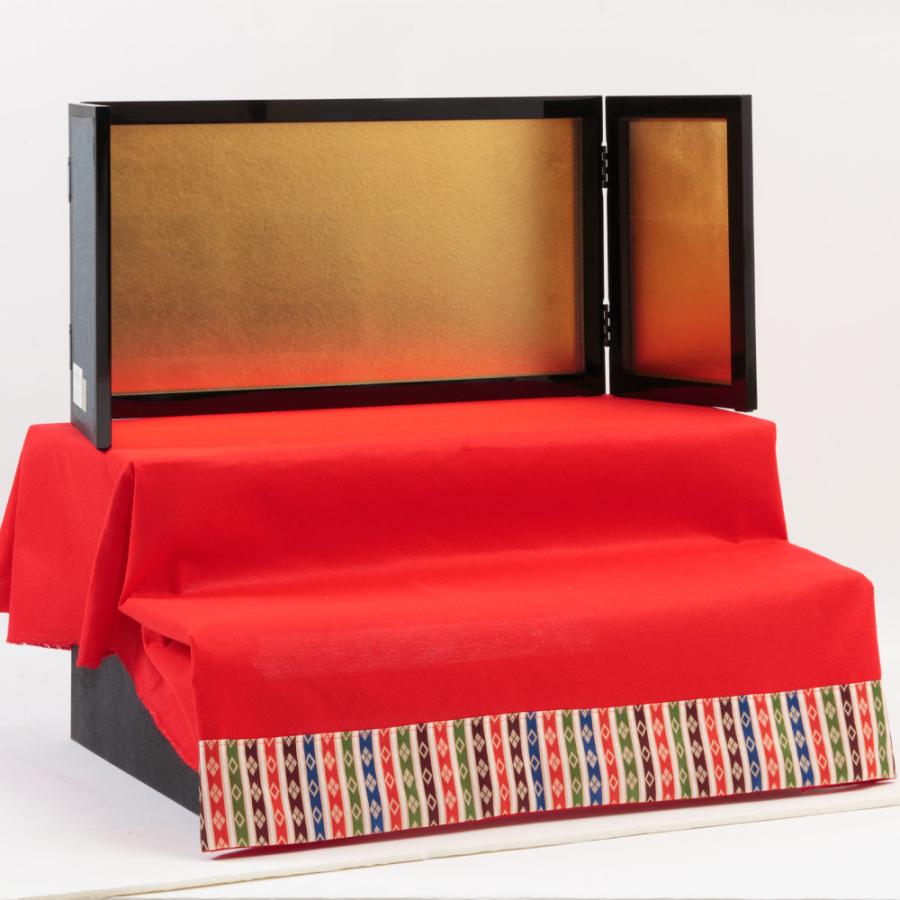 【新商品】 毛氈二段親王官女飾り　3HR-G65（仕舞い込み時省スペース軽量タイプ） 【MY1929171565】(68319円)