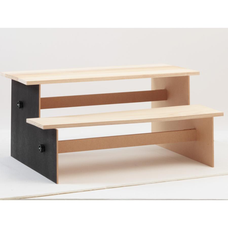 【新商品】 毛氈二段親王官女飾り　3HR-G65（仕舞い込み時省スペース軽量タイプ） 【MY1929171565】(68319円)