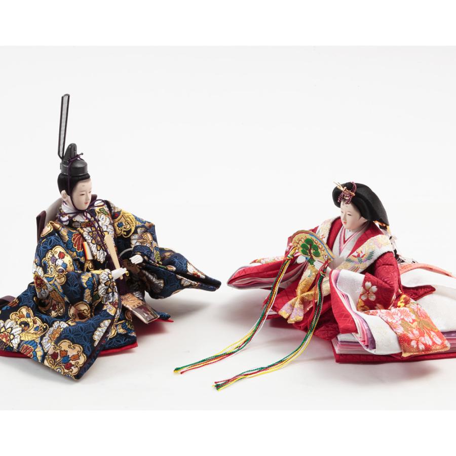 【新商品】 毛氈二段親王官女飾り　3HR-G65（仕舞い込み時省スペース軽量タイプ） 【MY1929171565】(68319円)