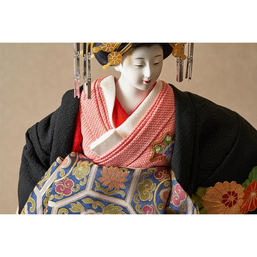 松寿作 尾山人形 「太夫」 正絹打掛 京頭 F300-1-Z-US-Sの画像