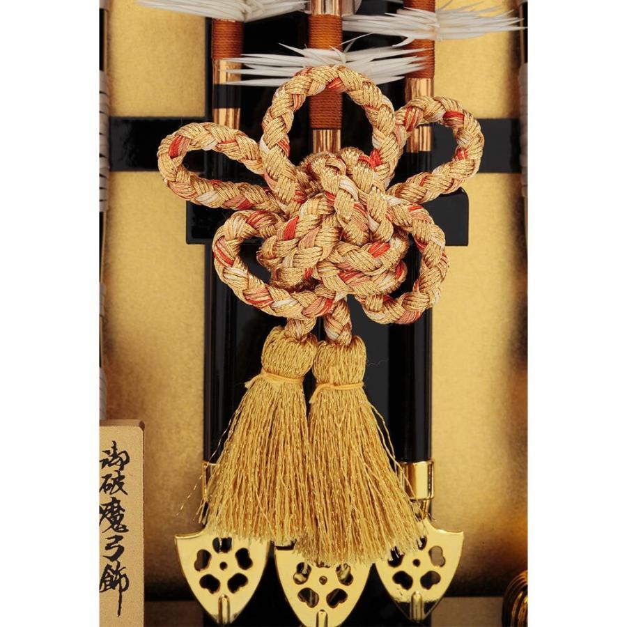 破魔弓ケース飾り 10号 アクリルケース 壁掛可能タイプ 4EY-105-Zの画像