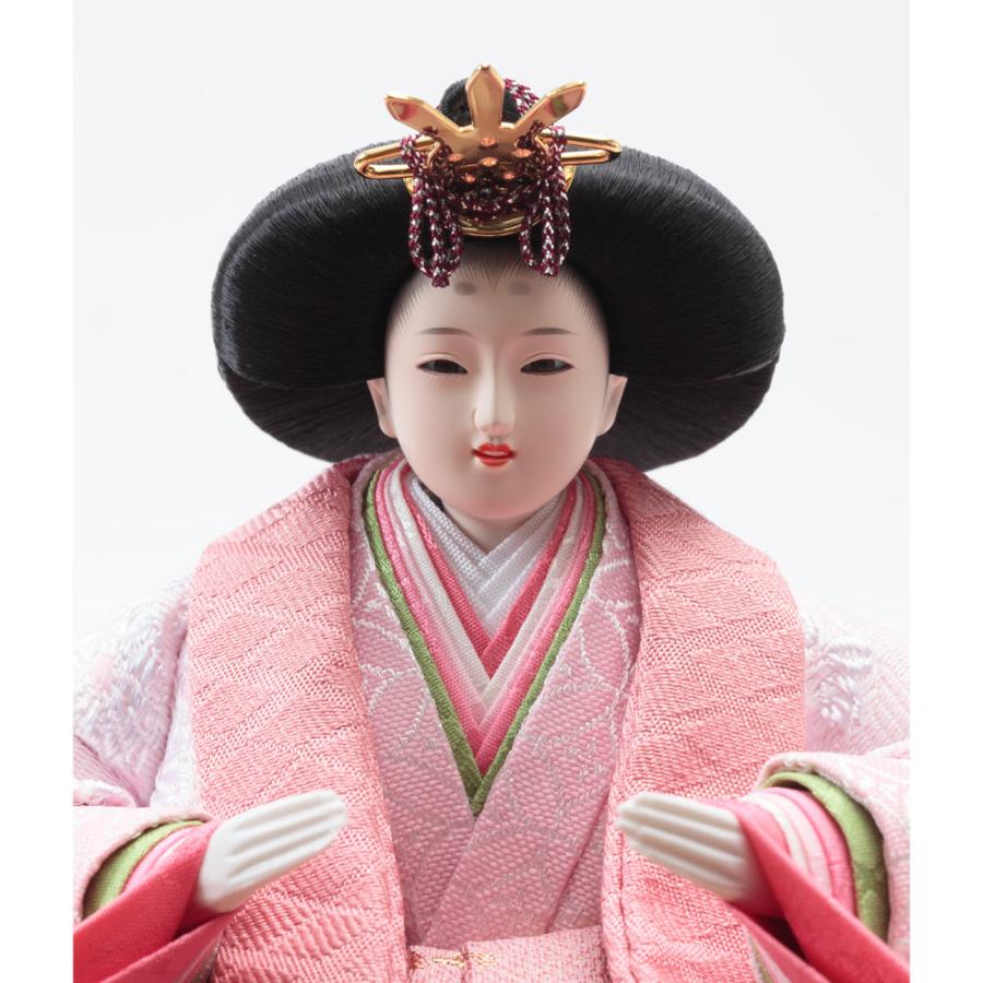 収納三段 親王官女飾り 銘木シリーズ 檜 引き出し式 4HR-N51-Zの画像
