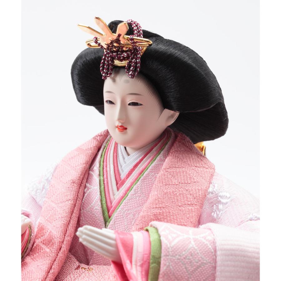 収納三段 親王官女飾り 銘木シリーズ 檜 引き出し式 4HR-N51-Zの画像