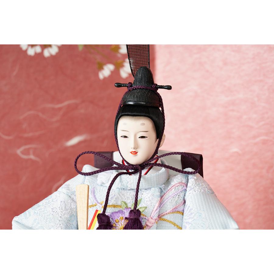 収納三段 親王官女飾り 銘木シリーズ 檜 引き出し式 4HR-N51-Zの画像