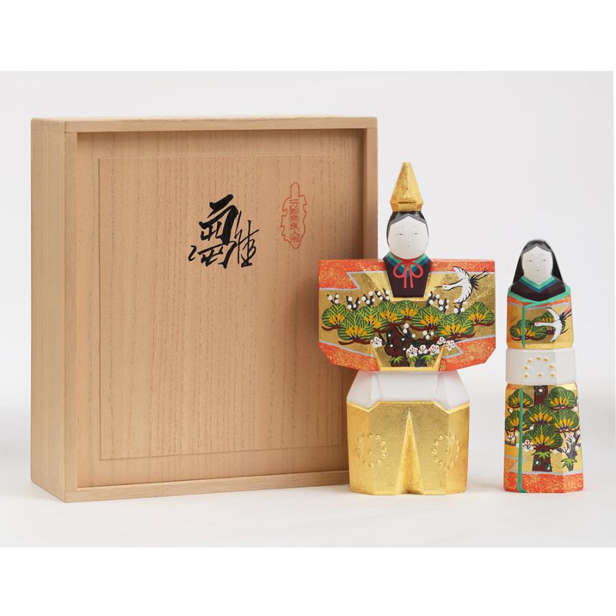 神泉作 奈良一刀彫 6号立雛 4H-I1 : shopooo by GMO - 通販 - Yahoo