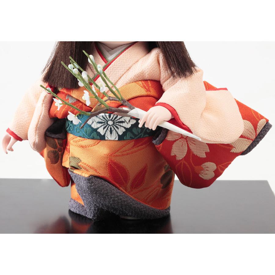 浮世人形ケース飾り 梅 4H-U1の画像