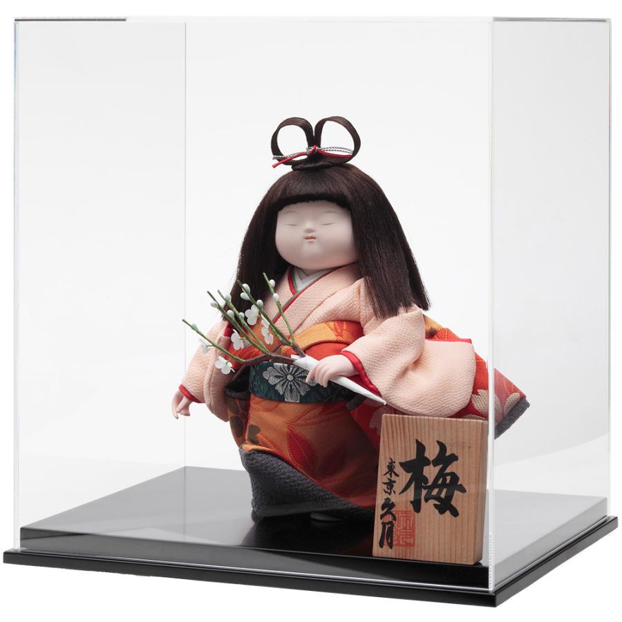 浮世人形ケース飾り 梅 4H-U1の画像