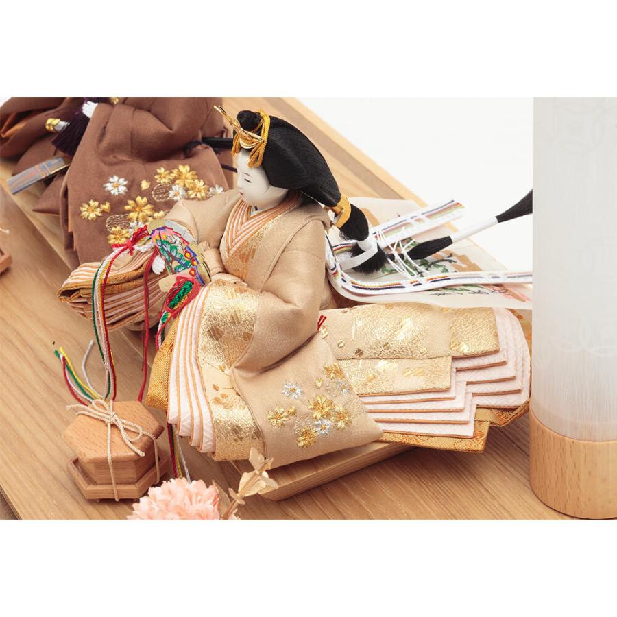 柴田家千代作 親王ケース飾り アクリルケース 5H-KK40-Zの画像