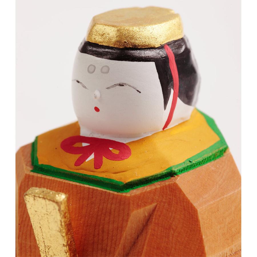 神泉作 奈良一刀彫 雛段 小 5H-I10の画像