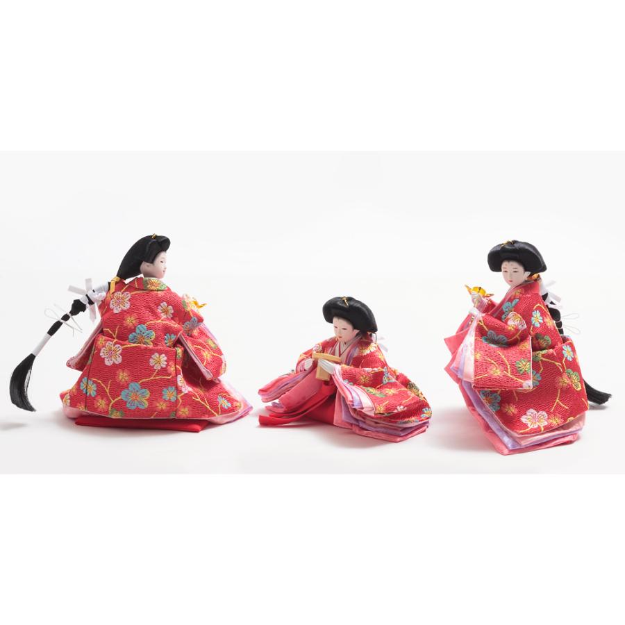 収納三段 親王官女飾り 6HR-N6の画像
