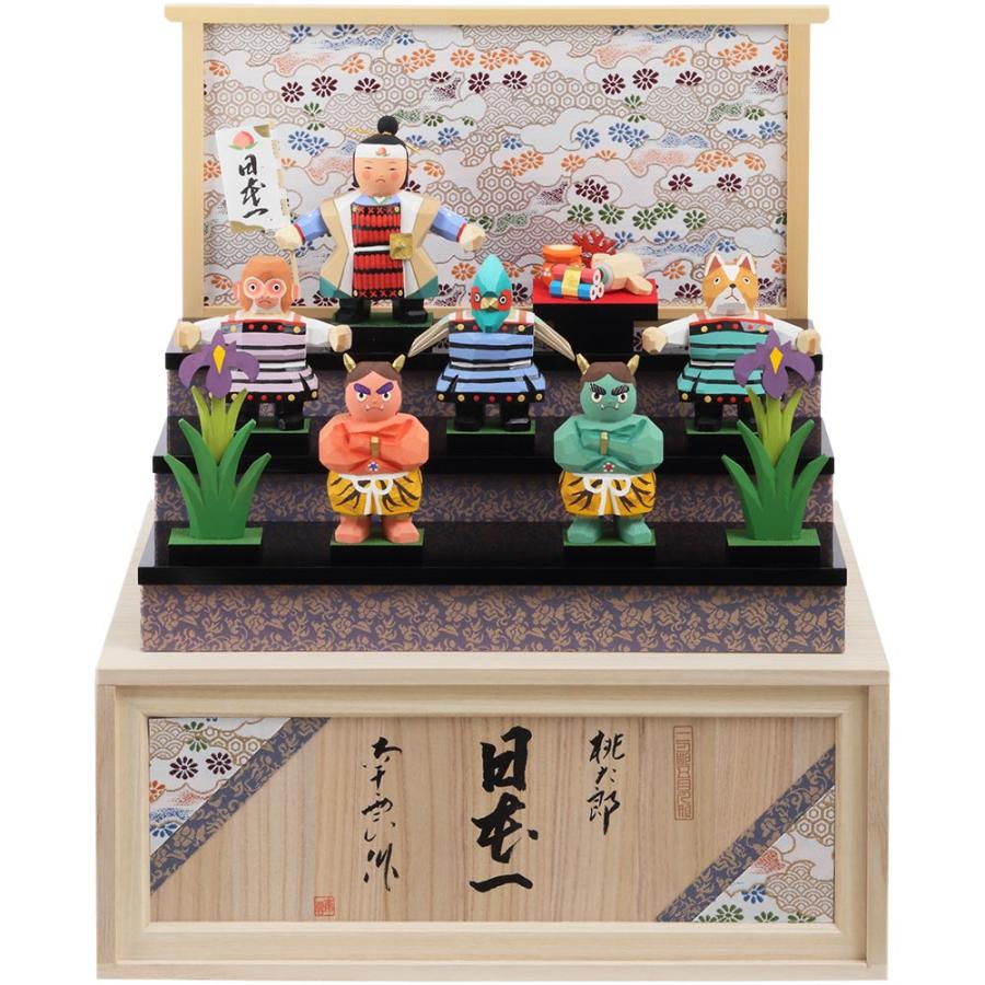 南雲作 伊予一刀彫 桃太郎日本一 6G-H2 【公式通販】