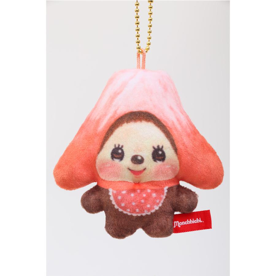 超レア　Monchhichi ぬいぐるみ 五月人形 兜 マスコット 久月オリジナル モンチッチ プリントマスコット ご当地 赤富士 IPM-124