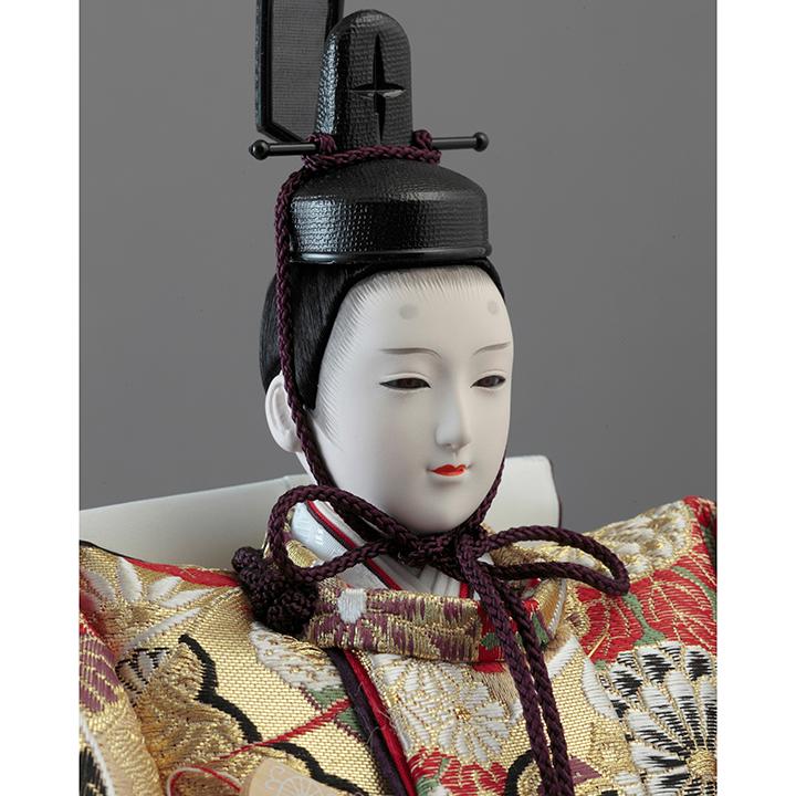木製三段 親王官女飾り 72HR-G16の画像