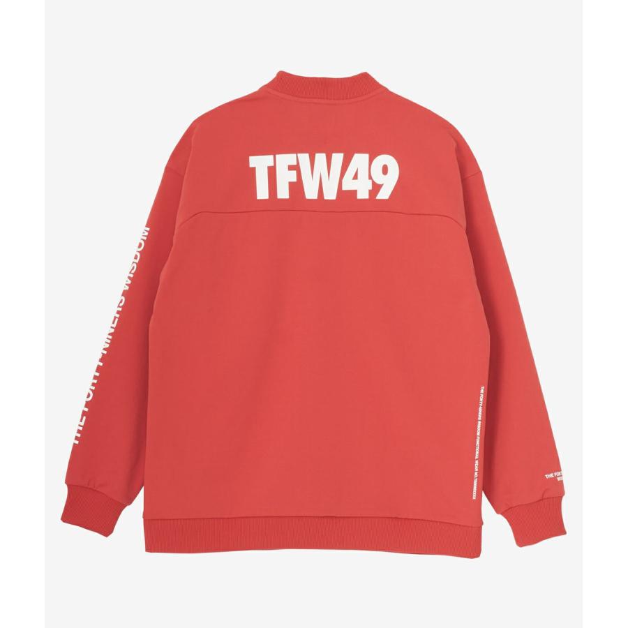 TFW49 / T102410022 THICK COLLAR CREW NECK PRINT L/S T (6色 