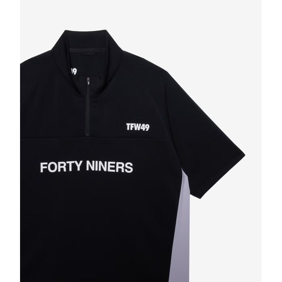 TFW49 / T102610007/ HALF ZIP S/S MOCK NECK (3色)の画像