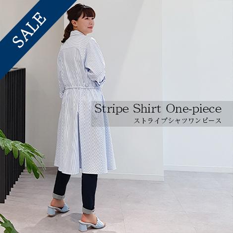 21 Spring Summerストライプシャツワンピース 1 Labellevie 262 Shopooo By Gmo 通販 Yahoo ショッピング