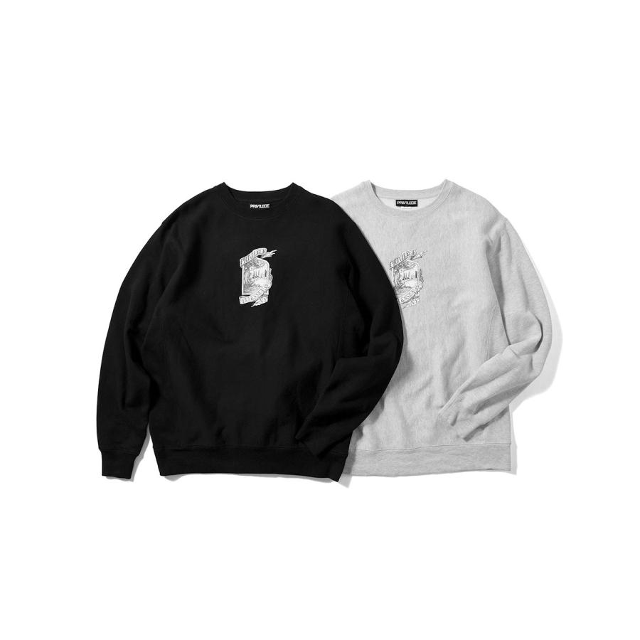 PRIVILEGE プリビレッジ WAYNE CREWNECK クルーネックスウェット PA220701 HEATHER GRAY ヘザーグレー 【50%オフ】｜itempost｜06