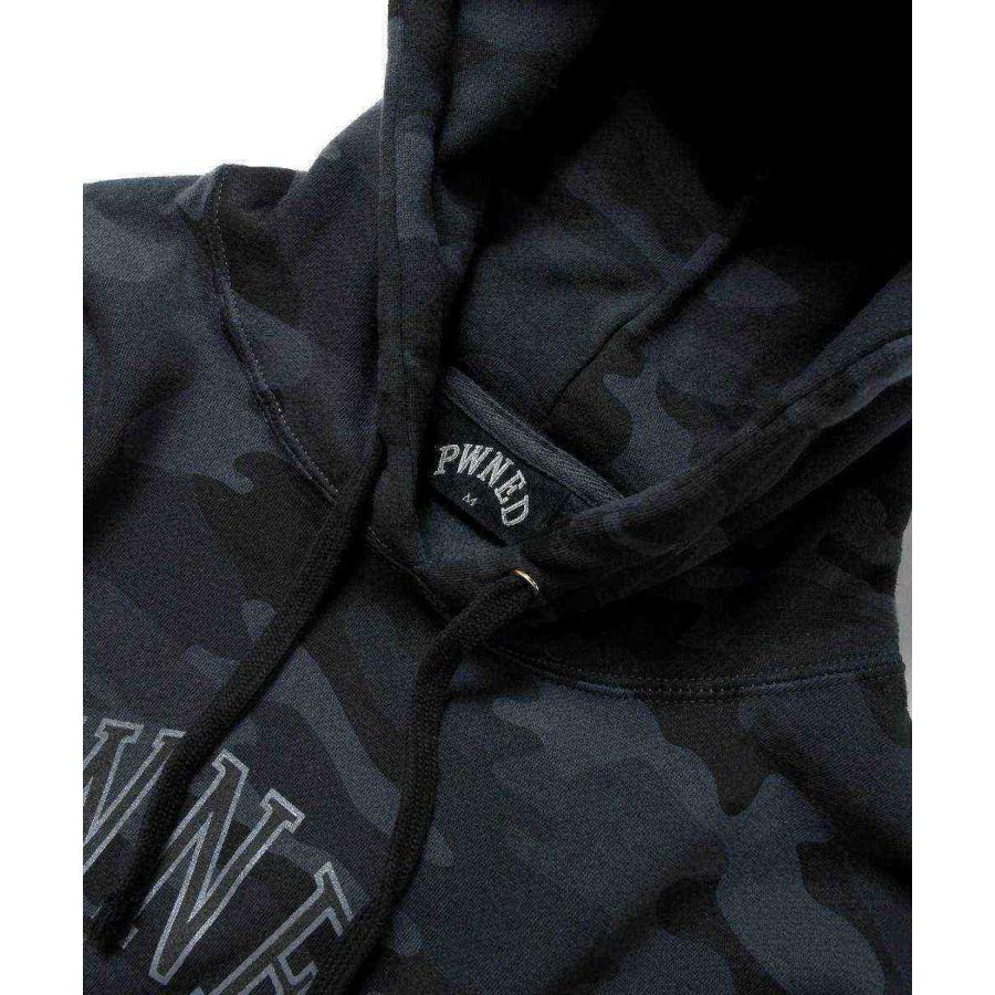 PWNED パウンド BLACKOUT LOGO CAMO HOODIE プルオーバーパーカー PW22SS10 BLACK CAMO ブラックカモ｜itempost｜03