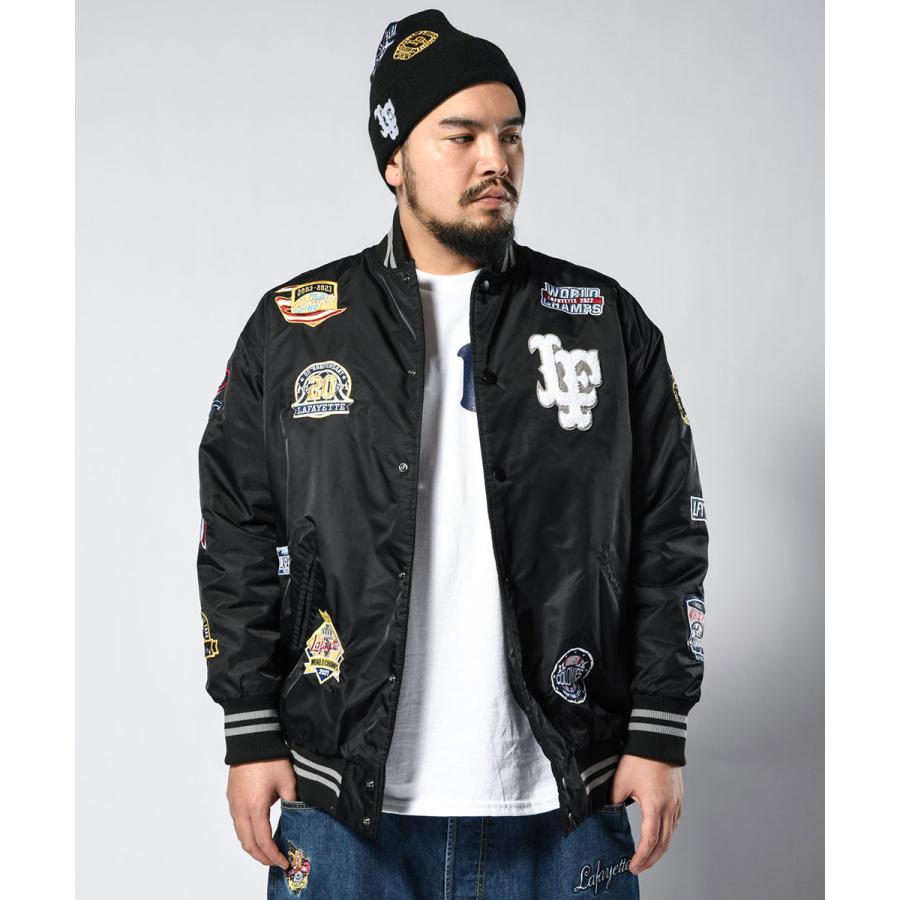 LFYT エルエフワイティー ALL OVER EMBLEM SATIN VARSITY JACKET スタジャン LS231001 【30%オフ】｜itempost｜17