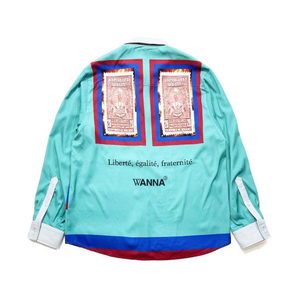 WANNA ワナ “STAMP” Shirts L/S スタンプシャツ 長袖シャツ WA220312 