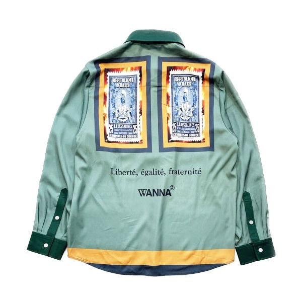 WANNA ワナ “STAMP” Shirts L/S スタンプシャツ 長袖シャツ WA220312 