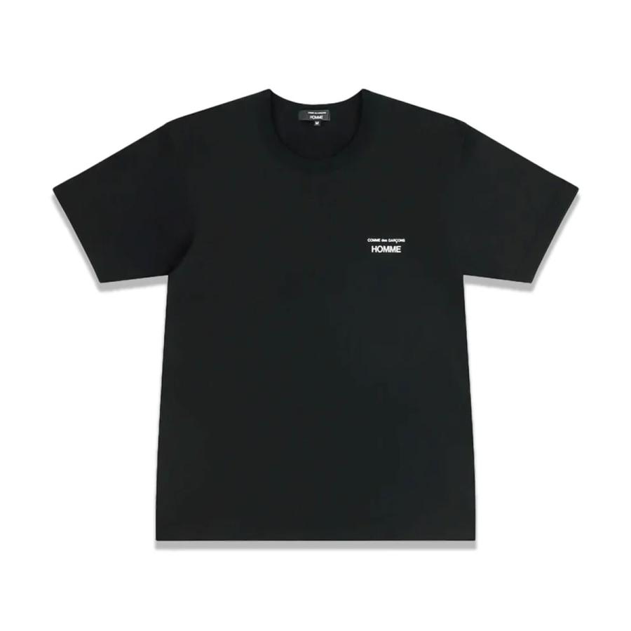 COMME des GARCONS コムデギャルソンオム COTTON LOGO TEE BLACK 半袖T 