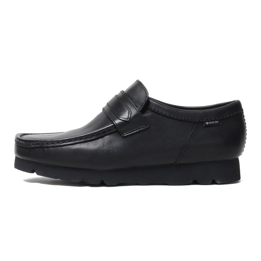 Clarks クラークス WallaLoaferGTX Blk/Black Lea スニーカー 26186774