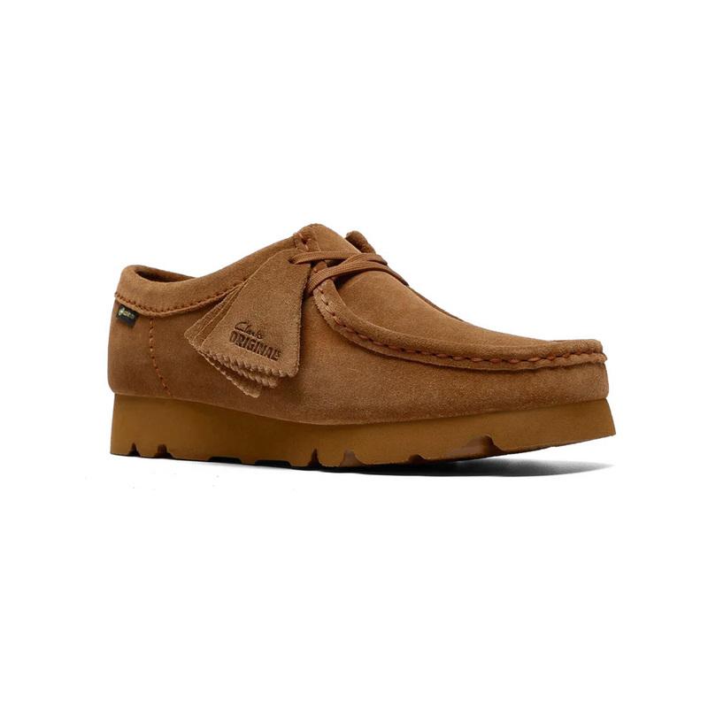 Clarks クラークス Wallabee.GTX Cola Suede スニーカー 26186544