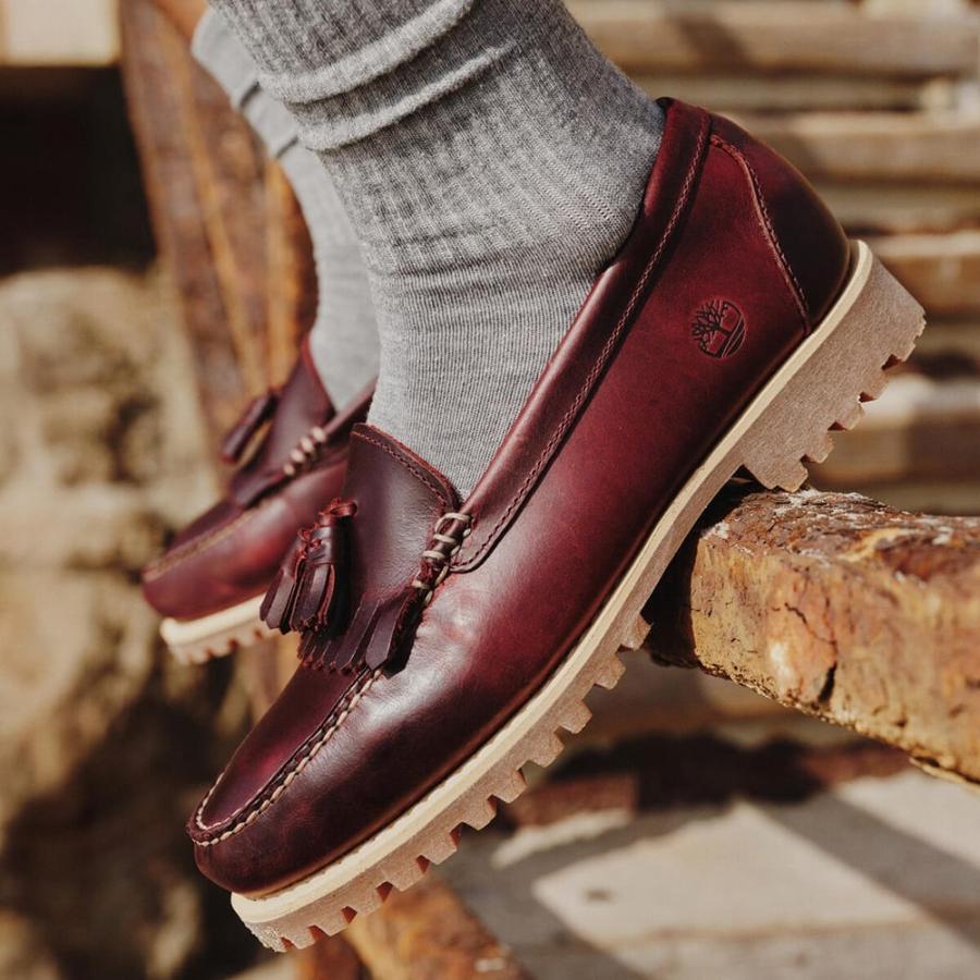 TIMBERLAND ティンバーランド LOAFER SHOE BURGUNDY FULL GRAIN