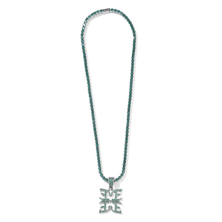 EL REIGN × $ole only エルレイン × ソールオンリー FRAGMENT TENNIS CHAIN NECKLACE & PENDANT 20inch ネックレス&ペンダント ELC26SS-003の画像