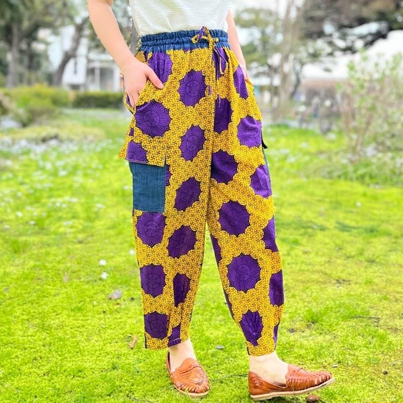 通販 Shanti アフリカン パンツ アフリカンプリント アフリカ布 ワイド