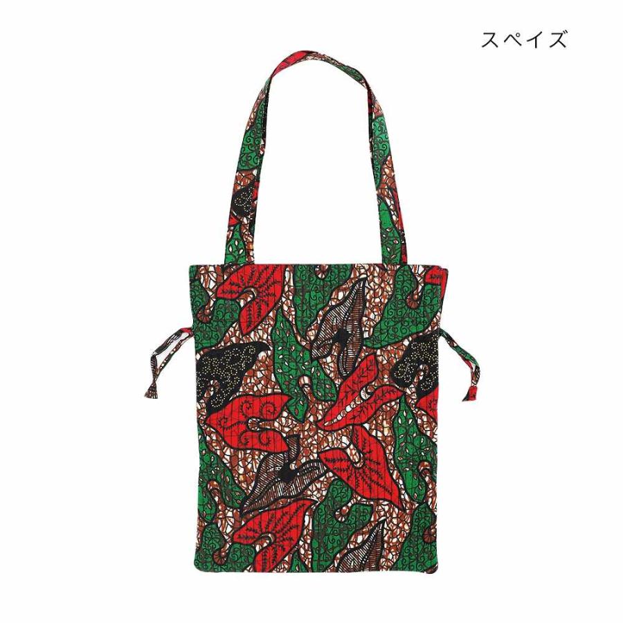 shanti / バッグ キルト巾着 アフリカンプリント[メール便対象品