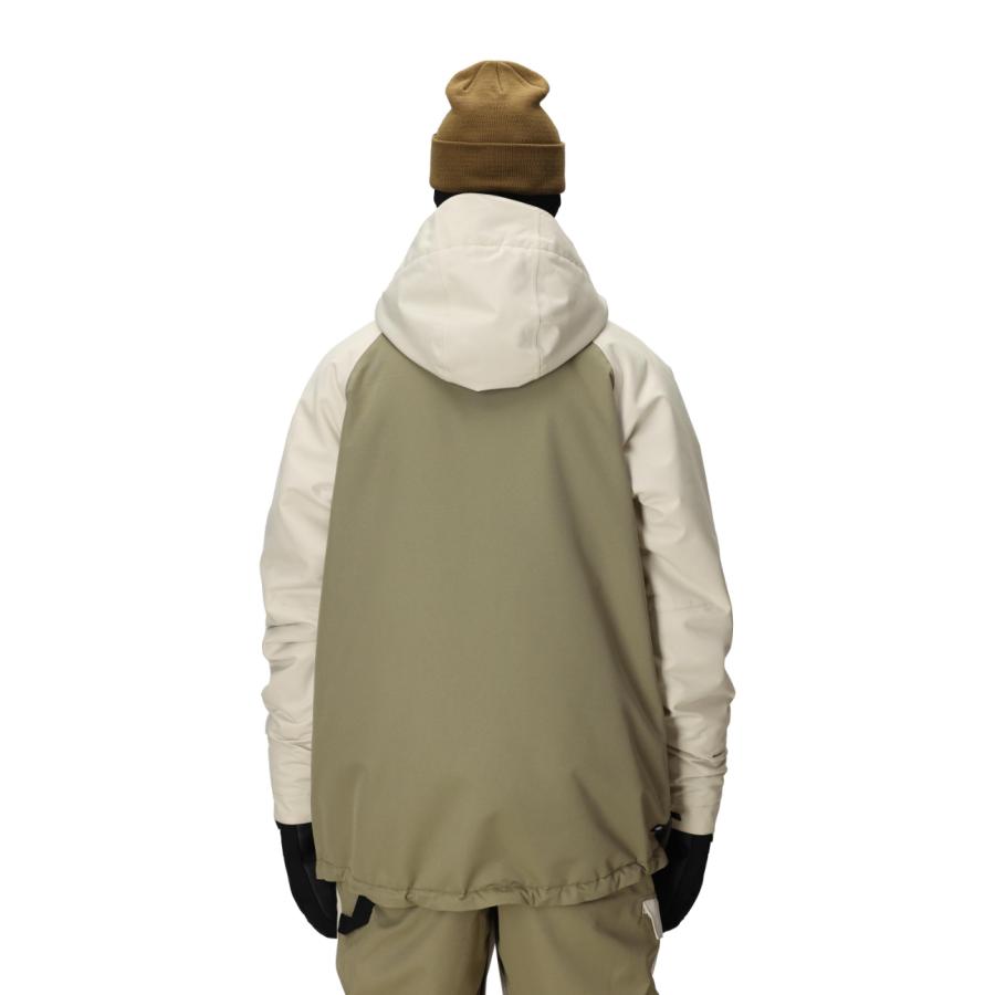 MENS GEO INSULATED JACKET - LIMESTONE COLORBLOCK