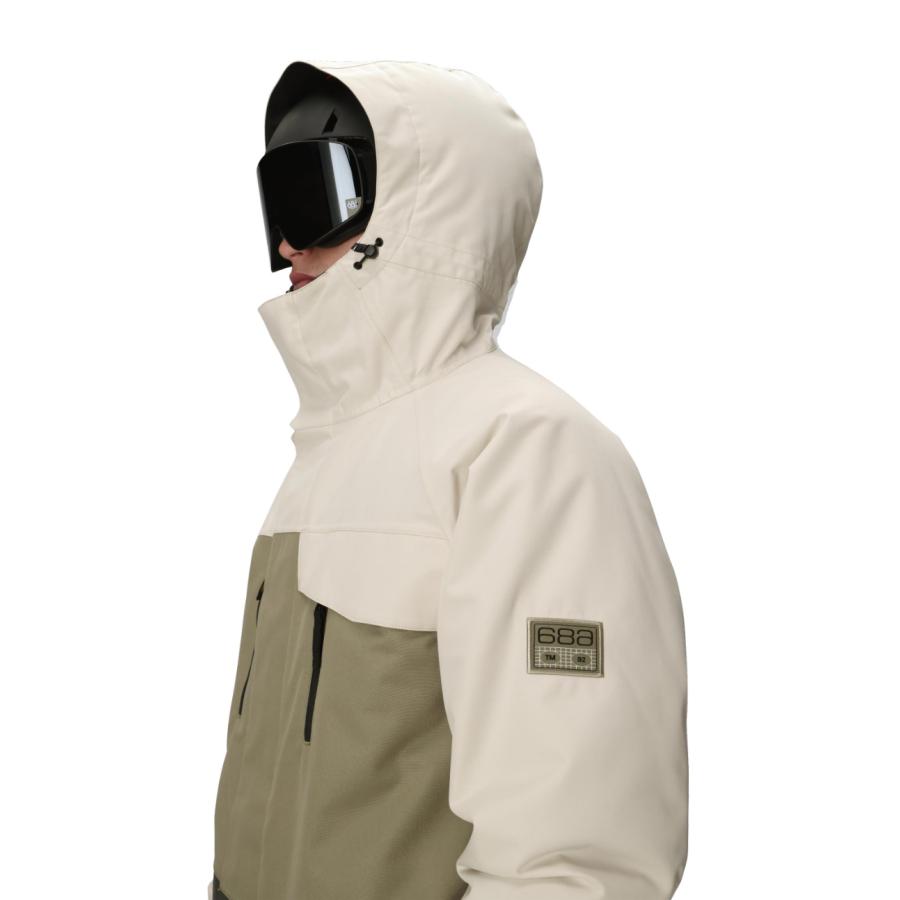 MENS GEO INSULATED JACKET - LIMESTONE COLORBLOCK