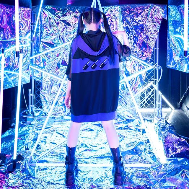 【最終値下げ】LISTEN FLAVORゲーミング猫耳ジャージパーカー ゲーミング猫耳ジャージパーカー【WHITE×BLACK】｜LISTEN FLAVOR