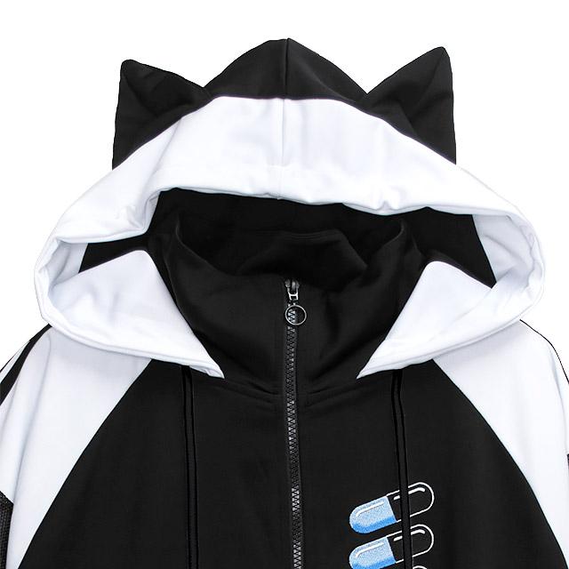 LISTEN FLAVOR リッスンフレーバー 猫耳カプセル 袖メッシュ LISTEN FLAVOR リッスンフレーバー 猫耳カプセル 袖メッシュ